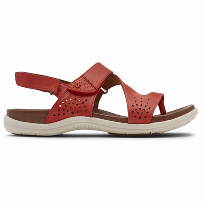 Rockport Cobb Hill Rubey Thong Sandalen Damen Rot QAN-190364